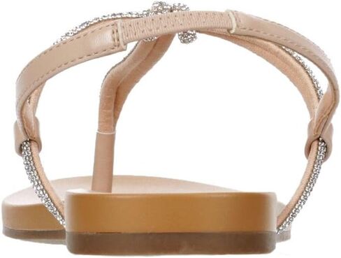 XAPPEAL Kali - Women's Open Toe Rhinestone T-Strap Slingback Flat Sandals in Kuwait