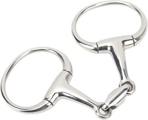 Mumusuki Horse Mouth Bit, Stainless Steel O Ring Horse Snaffle Bit Anti Biting Loose Ring for Training Equestrian Equipment 125mm in Saudi Arabia