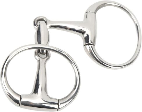 Mumusuki Horse Mouth Bit, Stainless Steel O Ring Horse Snaffle Bit Anti Biting Loose Ring for Training Equestrian Equipment 125mm in Saudi Arabia