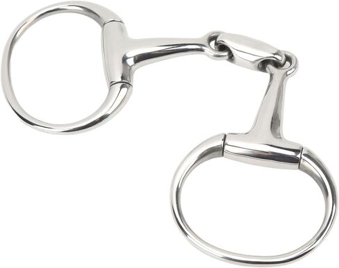 Mumusuki Horse Mouth Bit, Stainless Steel O Ring Horse Snaffle Bit Anti Biting Loose Ring for Training Equestrian Equipment 125mm in Saudi Arabia