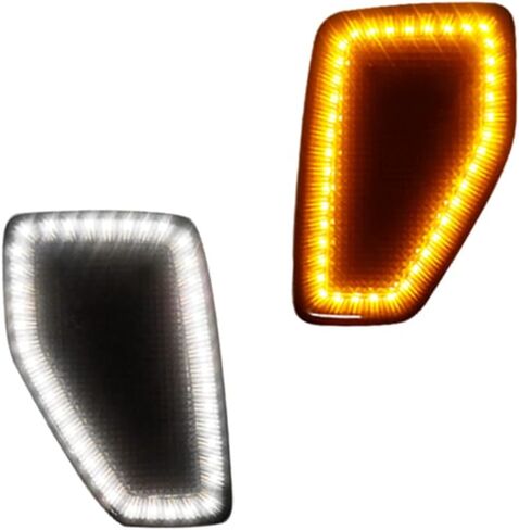 Carbon Fiber Effect Front Fender Side Marker Halogen Light Covers Guard Trims For 2006-2010 HUMMER H3 in Saudi Arabia