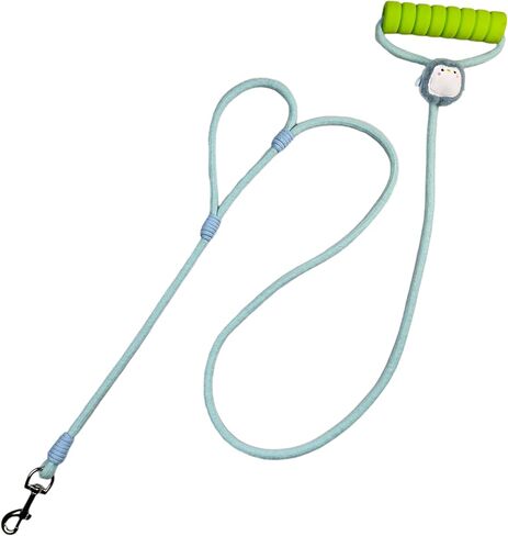 Rope Dog Leash 6ft Long with Blue Penguin Decoration,Traffic Padded Two Handle for Control Safety Training Leashes for Small Medium Large Dogs（6ft,Blue） in Saudi Arabia