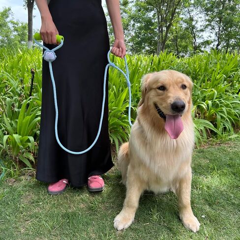 Rope Dog Leash 6ft Long with Blue Penguin Decoration,Traffic Padded Two Handle for Control Safety Training Leashes for Small Medium Large Dogs（6ft,Blue） in Saudi Arabia