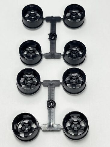 DS Racing 8-Piece Black Wheel Rims Set for Kyosho Mini-Z AWD MA020 MA030 RC 1/24 1/28 Mini-Q DRZ GLD 20mm Diameter (8X Wide Wheels) in Saudi Arabia