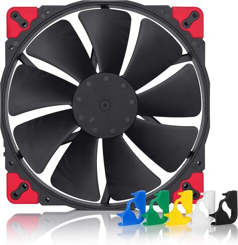 Noctua NF-A20 PWM chromax.Black.swap, Premium Quiet Fan, 4-Pin (200x30mm, Black) in Saudi Arabia