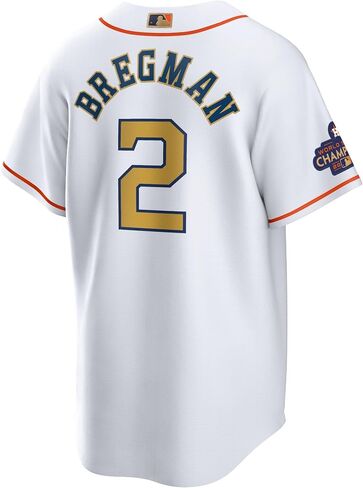 Outerstuff Alex Bregman Houston Astros White Kids Youth 4-20 Cool Base Gold Program Home Player Jersey in Saudi Arabia
