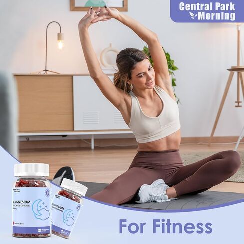 علكات جليسينات المغنيسيوم 400 مجم، مكمل جليسينات المغنيسيوم الخالي من السكر للبالغين، دعم العضلات والعظام والنوم - 60 علكة عضوية in Kuwait