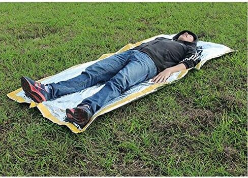 Emergency Bivy Sack Bivy Bag - Emergency Sleeping Bags 4 Pack Mylar Survival Sleeping Bag Emergency Bivvy Sack Waterproof Lightweight Foil Military Patriot Compact Gear Blanket Thermal Escape Camping in Saudi Arabia