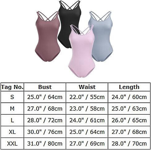 IBAKOM Ballet Leotard for Women Double Strap Adult Gymnastics Leotards with Chest Pad High Cut Dance Basic Ballerina Costume in Saudi Arabia