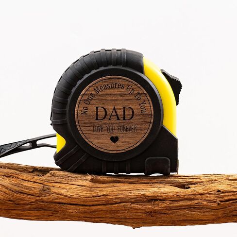 Personalized Tape Measure Fathers Day Gift for Dad, Engraved Tape Measure, Christmas Birthday Gift for Dad, No One Measures Up to You, Tool Gifts Woodworker Gifts Carpenter Gifts (Black-(Dad)) in Saudi Arabia