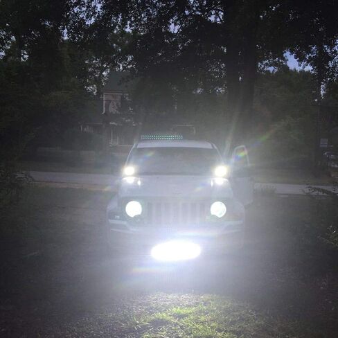 Willpower 2 Pieces 9 inch 294W LED Pods Light Bar Black Round 24000Lm Waterproof Spot Beam Led Work Light Off Road Lights Driving Light Compatible with Truck SUV ATV Tractor Boat in Saudi Arabia