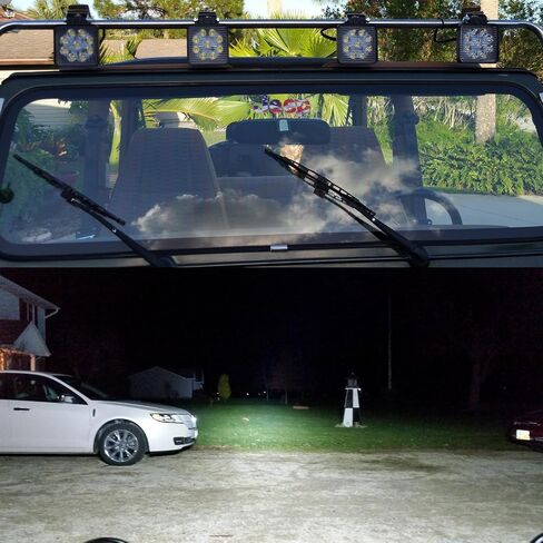 Willpower 2 Pieces 9 inch 294W LED Pods Light Bar Black Round 24000Lm Waterproof Spot Beam Led Work Light Off Road Lights Driving Light Compatible with Truck SUV ATV Tractor Boat in Saudi Arabia