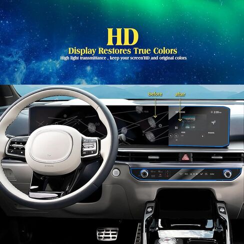2024 EV9 Sorento متوافق مع 2024 Kia ​​Sorento EV9 واقي الشاشة 2024 Kia ​​Sorento EV9 مزدوج 12.3 بوصة يعرض واقي الشاشة Kia Sorento EV9 الملحقات 2024 (قطعتان) in Kuwait