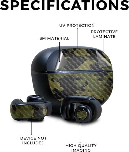 Glossy Glitter Skin Compatible with Bose Ultra Open Earbuds - Dreamy Reef - Premium 3M Vinyl Protective Wrap Decal Cover - Easy to Apply | Crafted in The USA by MightySkins in Kuwait