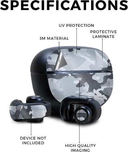 Glossy Glitter Skin Compatible with Bose Ultra Open Earbuds - Dreamy Reef - Premium 3M Vinyl Protective Wrap Decal Cover - Easy to Apply | Crafted in The USA by MightySkins in Kuwait