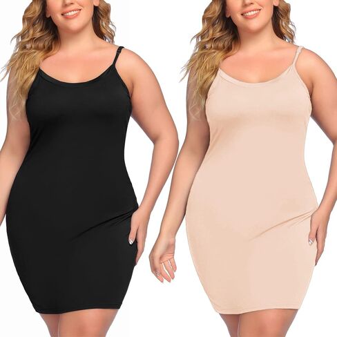 IN'VOLAND Women Full Slips Sexy Chemise Nightgown V Neck Straight Dress Nightwear (Light Khaki, 16 Plus) in Saudi Arabia