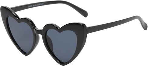 OWL Kids Heart Shaped Sunglasses, Girls Stylish Frames with Tinted and Clear Lenses, UV 400 Protection Polycarbonate Lens in Kuwait