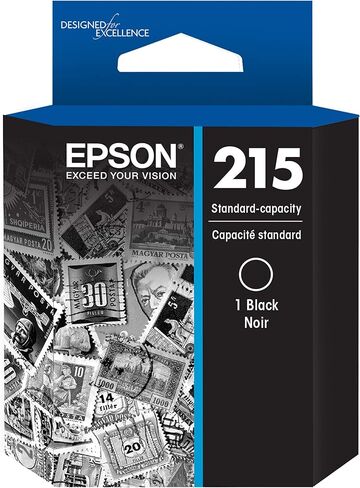 مجموعة خرطوشة حبر EPSON ذات سعة قياسية 215 حبرًا باللون الأسود والألوان (T215120-BCS) تعمل مع WorkForce WF-100، WF-110، EC-110 in Kuwait