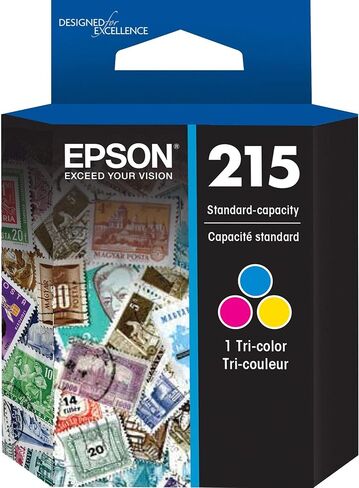 مجموعة خرطوشة حبر EPSON ذات سعة قياسية 215 حبرًا باللون الأسود والألوان (T215120-BCS) تعمل مع WorkForce WF-100، WF-110، EC-110 in Kuwait