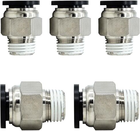 10 حزمة 3/8 "NPT موصلات مستقيمة دفع في توصيل تركيبات توصيل سريع تركيبات الهواء PC3/8-R02 دفع لتوصيل التركيبات in Kuwait