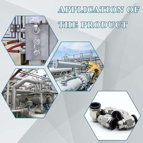 10 حزمة 3/8 "NPT موصلات مستقيمة دفع في توصيل تركيبات توصيل سريع تركيبات الهواء PC3/8-R02 دفع لتوصيل التركيبات in Kuwait