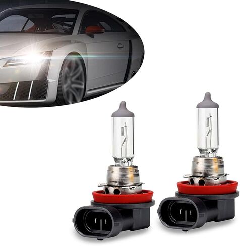 Pack-2 Car 9005 Halogen Bulbs, 55W 12V Quartz Lamp, Super Bright Beam Low/High Beam Fog Light Replacement, All-in-one Plug and Play Bulb, Universal Lighting Accessories for Cars (White Light) in Saudi Arabia
