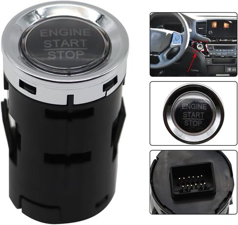 Engine Start/Stop Button Ignition Switch Compatible with Fit Passport Pilot Ridgeline 1.5/3.5L 35881TG7A03 in Saudi Arabia