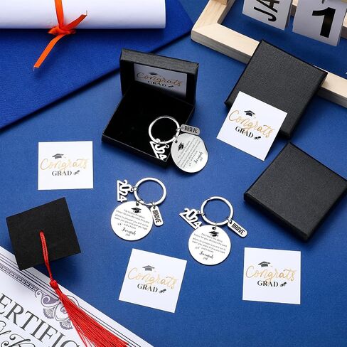 6 Pack Class of 2024 Graduation Gifts for Him Her Bible Verse Key Chain Religious Inspirational Keychain Gifts for Middle High School College Students Graduates in Saudi Arabia