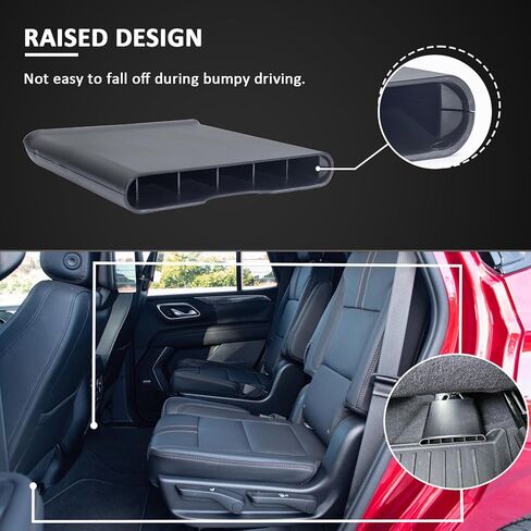 TOPINSTALL لعاكسات فتحة تهوية الركاب الخلفية المتوافقة مع 2021-2024 Chevy Tahoe/Suburban/GMC Yukon، ملحقات تمديد فتحة تهوية الصيف الباردة أسفل اتجاه فتحة تهوية المقعد in Kuwait