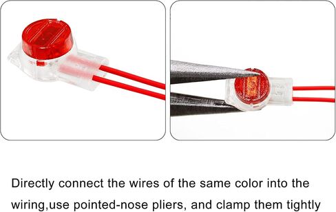 Telephone Line Connector, 3 Ports UR Connectors K3, Data Phone Wire Butt Splice, Waterproof Crimp Terminal Connectors(50Pcs) in Saudi Arabia