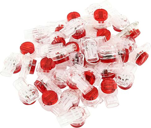 Telephone Line Connector, 3 Ports UR Connectors K3, Data Phone Wire Butt Splice, Waterproof Crimp Terminal Connectors(50Pcs) in Saudi Arabia
