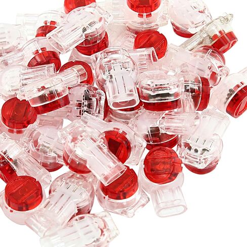 Telephone Line Connector, 3 Ports UR Connectors K3, Data Phone Wire Butt Splice, Waterproof Crimp Terminal Connectors(50Pcs) in Saudi Arabia
