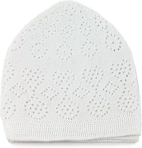 Kufi Hats for Men Muslim, Muslim Hats for Men, Muslim Cap for Men, Muslim Knitting Kufi Hats for Men, Islamic Gifts for Men, Muslim Gifts for Men, Islamic Prayer Cap, Taqiyah Cap, Kufi Cap, Pack of 6 in Saudi Arabia