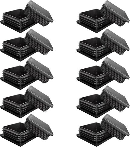 20 قطعة من سدادات الأنابيب المربعة، أغطية نهاية بلاستيكية مقاس 2 بوصة لسياج الأنابيب الفولاذية in Kuwait