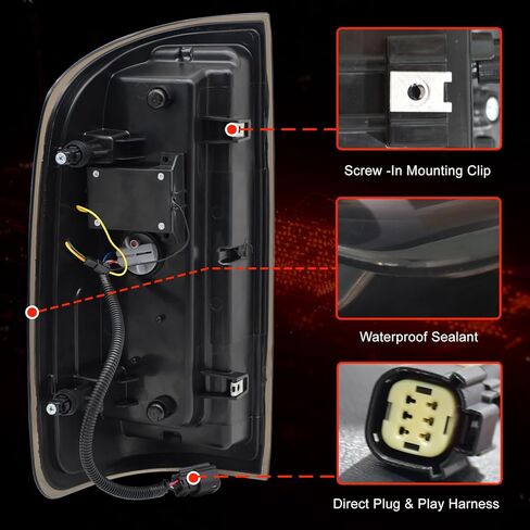 مصابيح خلفية LED كاملة لـ 2015-2022 Chevy Colorado، GMC Canyon تبدأ مجموعة الإضاءة الخلفية المتحركة، إشارة الانعطاف الديناميكية، ضوء الفرامل، الضوء العكسي المدخن in Kuwait