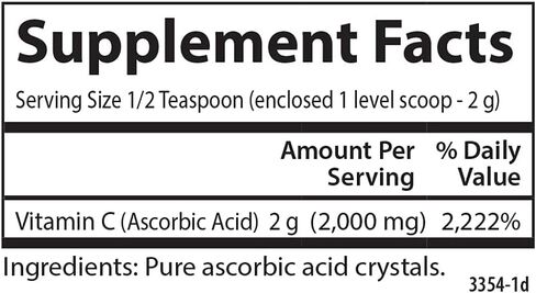 Carlson - Non-GMO Vitamin C Crystals, 2000 mg, Vitamin C Powder, Immune Support, Antioxidant, 35 oz (1000 g) in Saudi Arabia