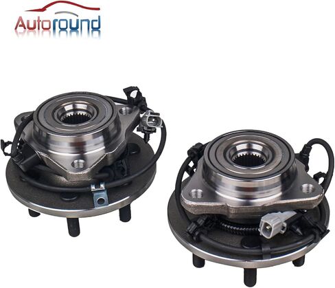 Autoround 515008+515009 Front Left/Right Wheel Hub and Bearing Assembly Replacement for 1997-2004 Dodge Dakota/ 1998-2003 Durango 4WD 6 Lugs w/ABS in Saudi Arabia