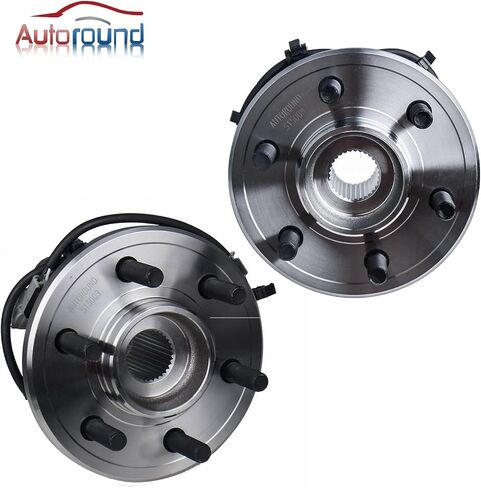 Autoround 515008+515009 Front Left/Right Wheel Hub and Bearing Assembly Replacement for 1997-2004 Dodge Dakota/ 1998-2003 Durango 4WD 6 Lugs w/ABS in Saudi Arabia