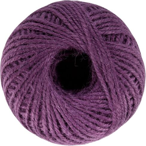 JubileeYarn Crafty Jute Twine String Jute للأعمال الفنية، والحرف اليدوية، وتغليف الهدايا - 675 قدمًا (205 مترًا)، وسمك 2 ملم - ثلاث كرات بظلال من اللون الأزرق in Kuwait