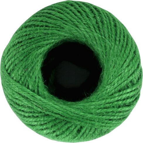 JubileeYarn Crafty Jute Twine String Jute للأعمال الفنية، والحرف اليدوية، وتغليف الهدايا - 675 قدمًا (205 مترًا)، وسمك 2 ملم - ثلاث كرات بظلال من اللون الأزرق in Kuwait