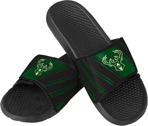 FOCO Milwaukee Bucks NBA Mens Legacy Velcro Sport Slide - L in Saudi Arabia