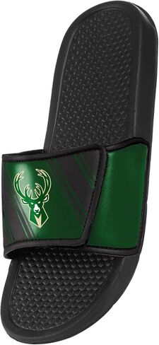 FOCO Milwaukee Bucks NBA Mens Legacy Velcro Sport Slide - L in Saudi Arabia