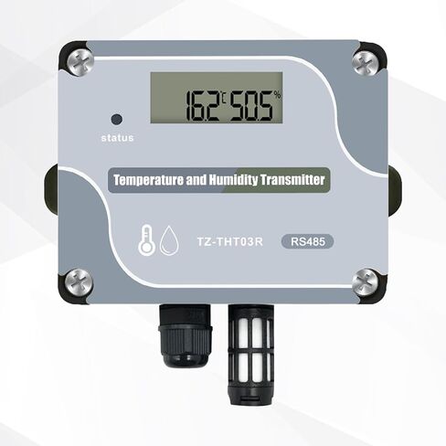Temperature Humidity Transmitter RS485 Digital Industrial Temperature Sensor, Modbus RTU Humidity Transmitter Wall Mount, -40℉ to 248℉ Analog Temp Probe Collector for Greenhouse HVAC Warehouse in Saudi Arabia