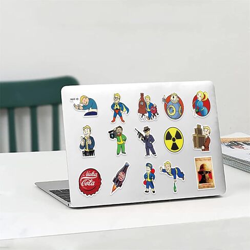 50 قطعة من ملصقات ألعاب السقوط الرائعة من الفينيل ملصقات بضائع السقوط للأطفال والمراهقين والبالغين مقاومة للماء من الفينيل ملصقات ألعاب كرتونية لزجاجة المياه وأمتعة الكمبيوتر المحمول (تداعيات) in Kuwait