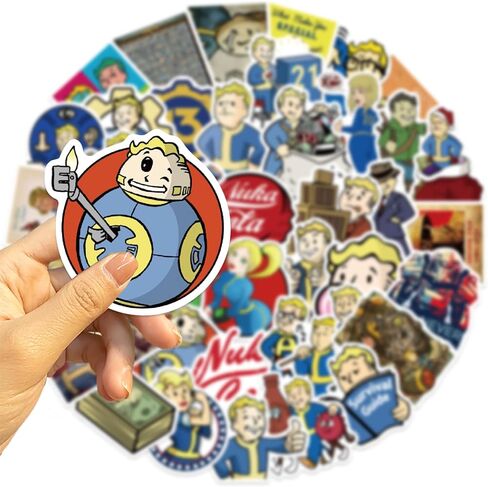 50 قطعة من ملصقات ألعاب السقوط الرائعة من الفينيل ملصقات بضائع السقوط للأطفال والمراهقين والبالغين مقاومة للماء من الفينيل ملصقات ألعاب كرتونية لزجاجة المياه وأمتعة الكمبيوتر المحمول (تداعيات) in Kuwait