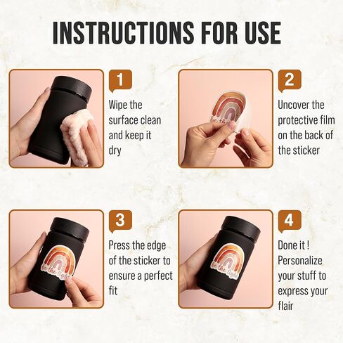 3PCS Motivational Positive 3" Sticker, Vinyl Waterproof Inspirational Quote Decal, Can & Will Encouraging Sticker for Laptop Water Bottle Notebook 3 Inches in Kuwait