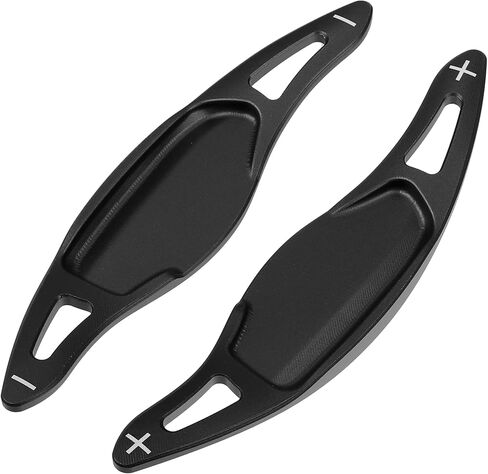 Steering Wheel Shift Paddle Cover Shifter Extension for Kia 2018-2022 Aluminum Alloy Black (Set of 2) in Saudi Arabia