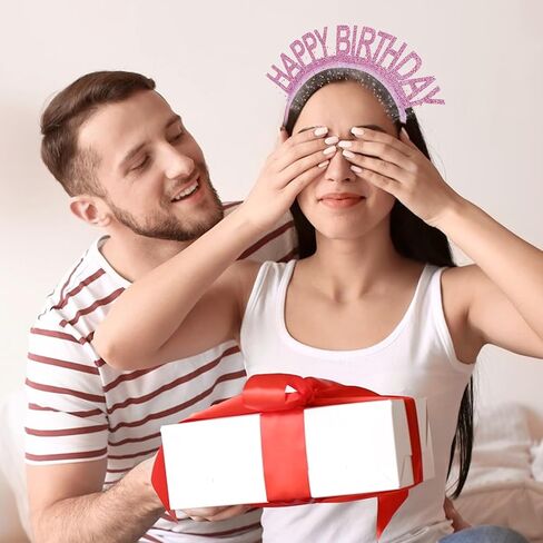 عيد ميلاد فتاة عقال عيد ميلاد فتاة تاج الأميرة حفلة عيد ميلاد تاج عيد ميلاد سعيد خوذة الزينة بريق قبعة عيد ميلاد الوردي عيد ميلاد سعيد عقال هدية للنساء الأطفال الصغار الفتيات الاطفال in Saudi Arabia