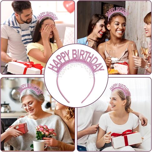 عيد ميلاد فتاة عقال عيد ميلاد فتاة تاج الأميرة حفلة عيد ميلاد تاج عيد ميلاد سعيد خوذة الزينة بريق قبعة عيد ميلاد الوردي عيد ميلاد سعيد عقال هدية للنساء الأطفال الصغار الفتيات الاطفال in Saudi Arabia
