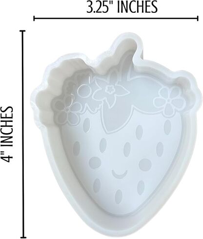 Strawberry Car Freshie Silicone Mold 4 x 3.25 x 1.2" inches Fruit Summer Tropical Bundle Beach for Scented Aroma Beads Oven Safe up to 450 F Freshie Supplies Drink Island in Saudi Arabia